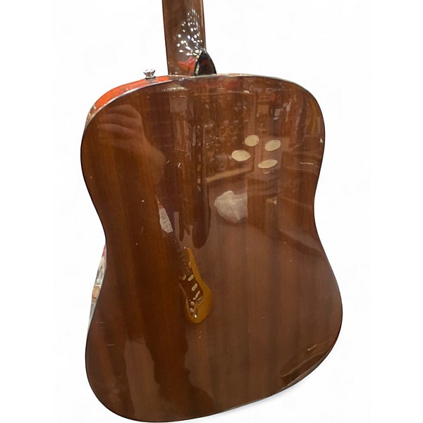 Used Fender CD60 Dreadnought Left-Handed Natural Acoustic Guitar