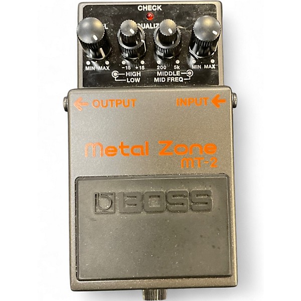 Used BOSS MT2 Metal Zone Distortion Effect Pedal