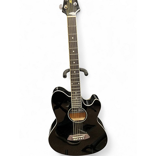 Used Ibanez TCY10E Talman Black Acoustic Electric Guitar