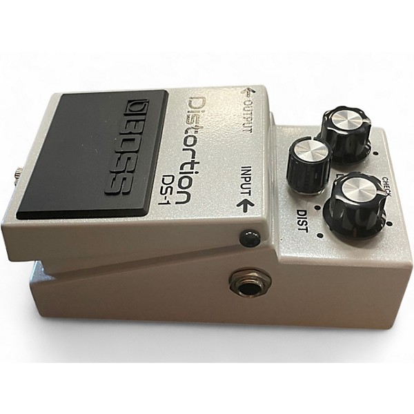 Used BOSS DS-1 Limited-Edition Metallic White Effect Pedal