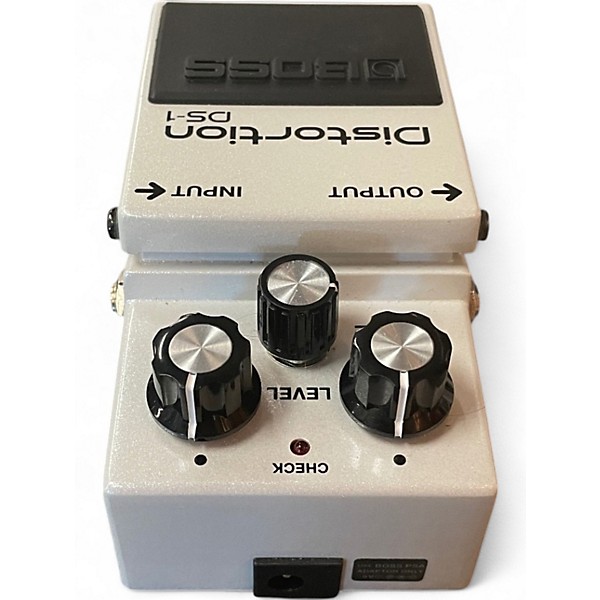 Used BOSS DS-1 Limited-Edition Metallic White Effect Pedal