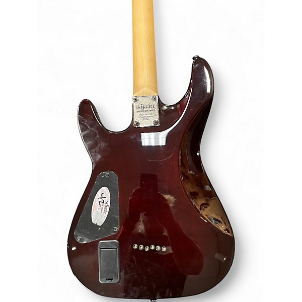 Used Schecter Guitar Research Demon 6 Cherry Sunburst Solid Body Electric Guitar