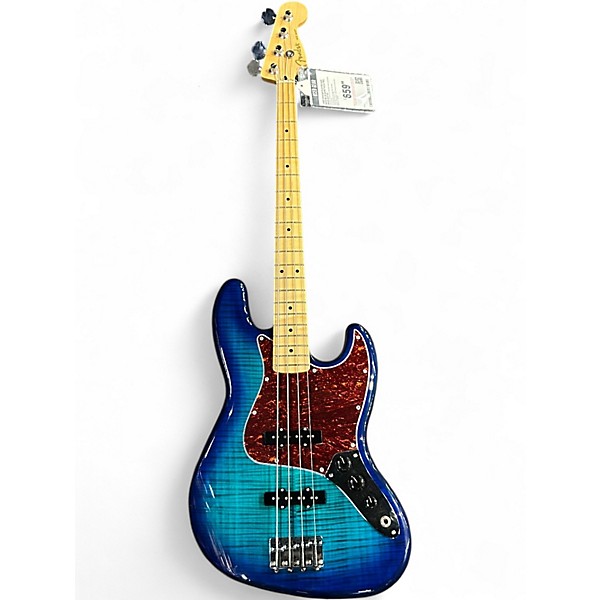Used Fender Player Jazz Bass Blue Burst Electric Bass Guitar