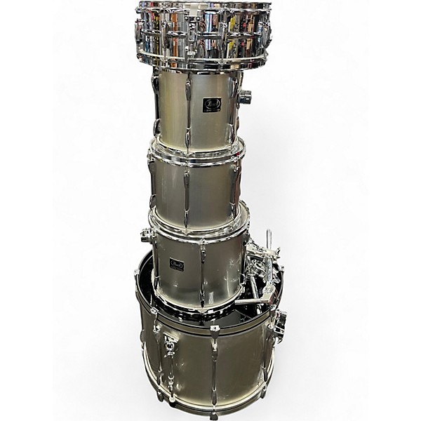 Used Pearl 5 Piece EXPORT Silver Drum Kit