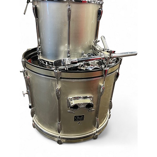 Used Pearl 5 Piece EXPORT Silver Drum Kit