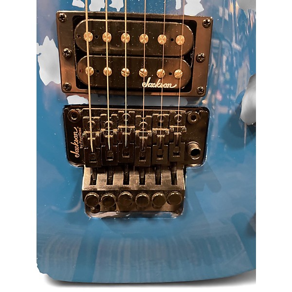 Used Jackson JS32 Dinky Blue Solid Body Electric Guitar