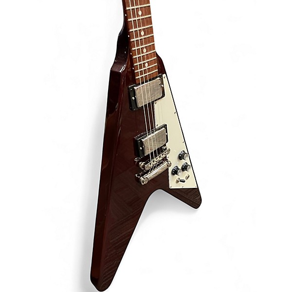 Used Gibson Flying V Candy Apple Red Solid Body Electric Guitar
