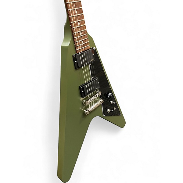 Used Gibson FLYING V TRIBUTE OLIVE DRAB Solid Body Electric Guitar