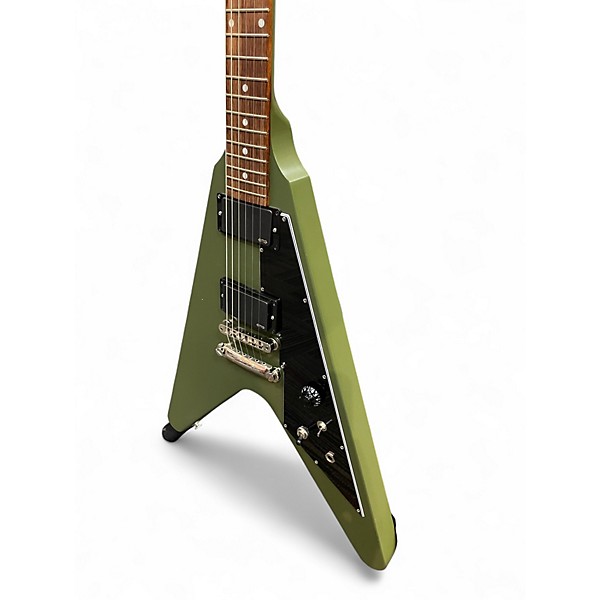 Used Gibson FLYING V TRIBUTE OLIVE DRAB Solid Body Electric Guitar