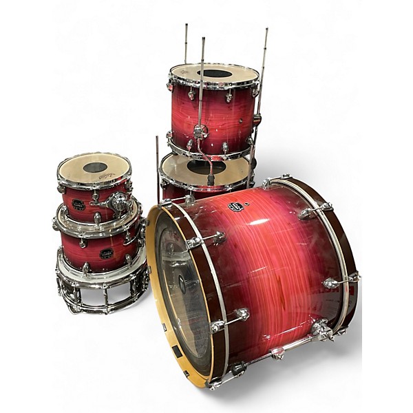 Used Mapex 6 Piece Armory Studioease Tanzanite burst Drum Kit