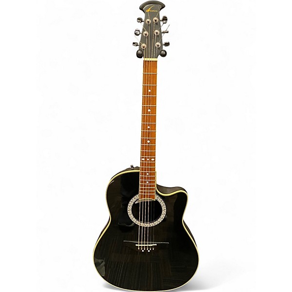 Used Ovation CC057 Celebrity Black Acoustic Electric Guitar