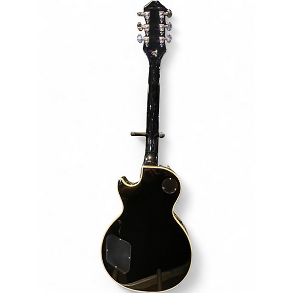 Used Epiphone Les Paul Custom Trans Black Solid Body Electric Guitar