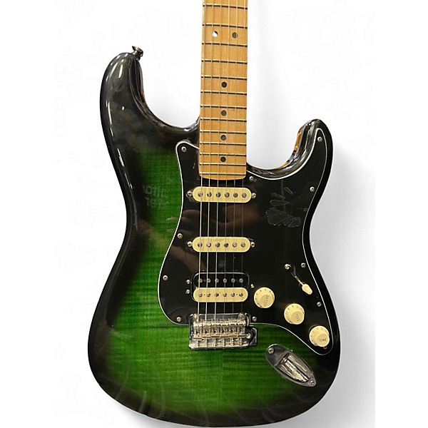 Used Fender stratocaster Emerald Green Solid Body Electric Guitar
