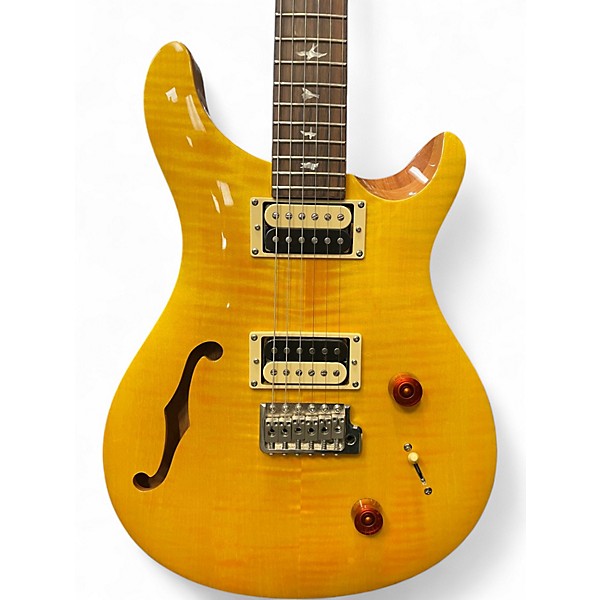 Used PRS SE CUSTOM Yellow Solid Body Electric Guitar