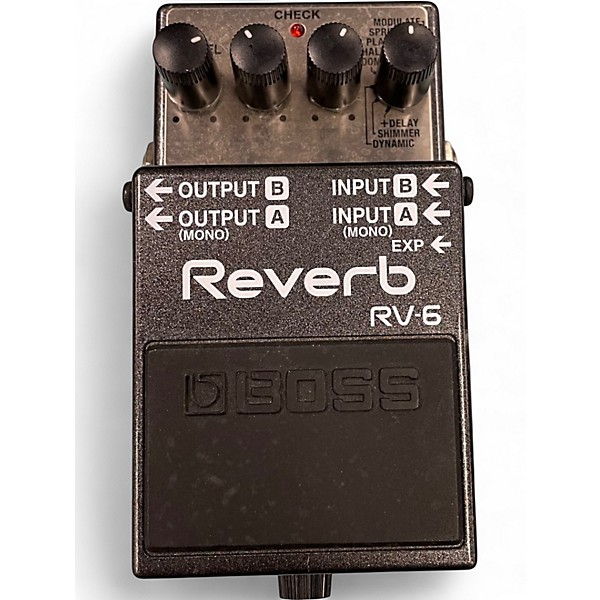 Used BOSS RV6 Digital Reverb Effect Pedal
