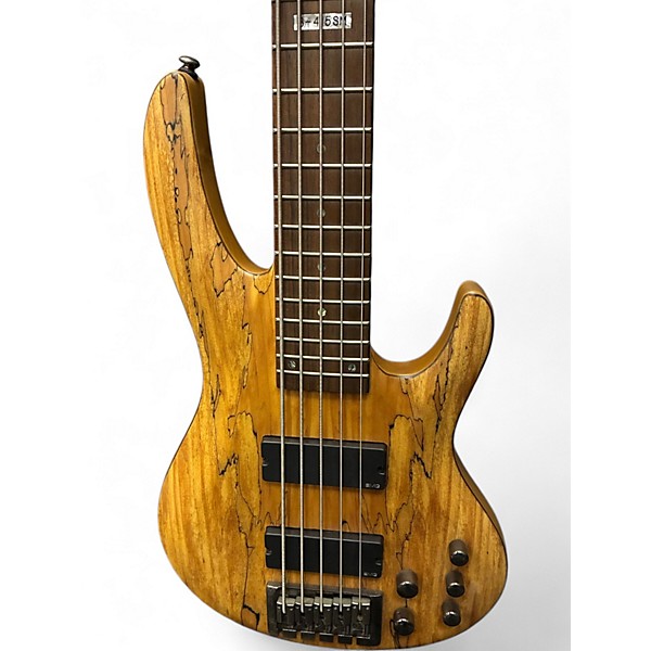 Used ESP LTD B-415SM Spalted Maple Electric Bass Guitar
