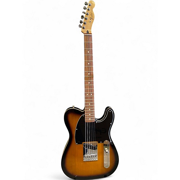 Used Partscaster Custom Tele 2 Tone Sunburst Solid Body Electric Guitar