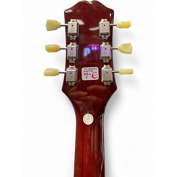 Used Epiphone ES355 2 Tone Sunburst Hollow Body Electric Guitar