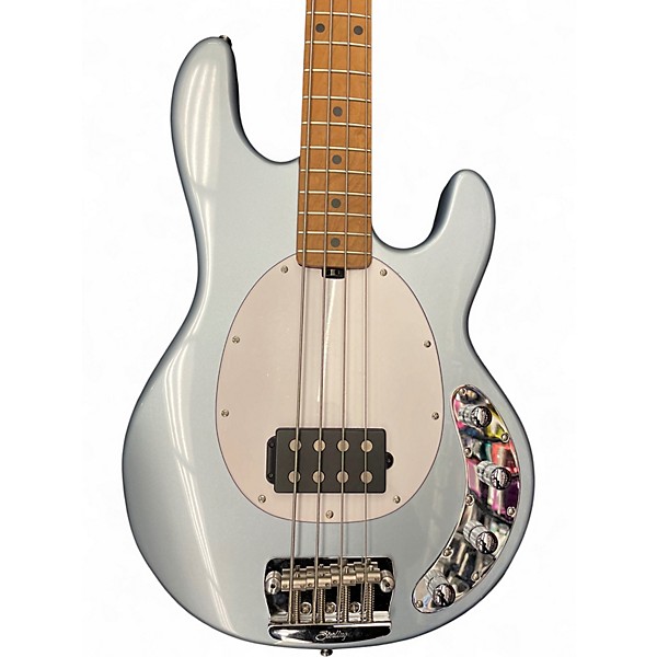 Used Sterling by Music Man Ray34 FIREMIST SILVER Electric Bass Guitar