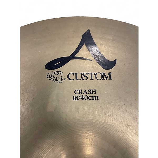 Used Zildjian 16in A Custom Crash Cymbal