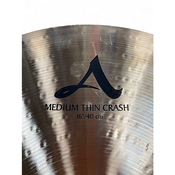 Used Zildjian 16in A Series Medium Thin Crash Cymbal