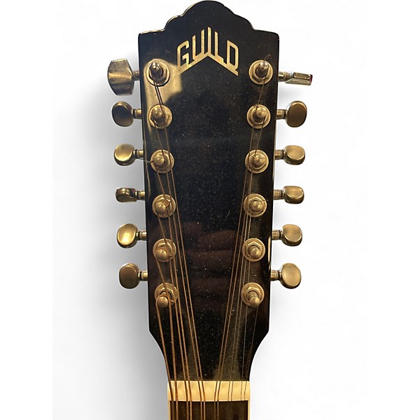 Used Guild F2512CE Blue Burst 12 String Acoustic Electric Guitar