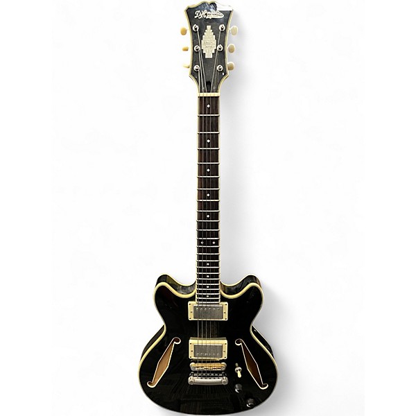 Used D'Angelico Excel Series Mini Dc Tour Black Hollow Body Electric Guitar