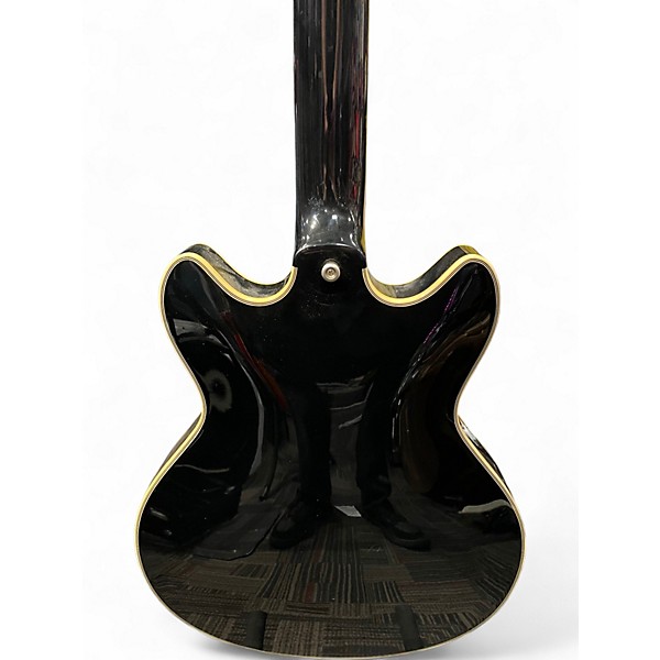 Used D'Angelico Excel Series Mini Dc Tour Black Hollow Body Electric Guitar