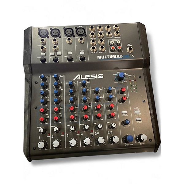 Used Alesis MultiMix 8 USB 8-Channel Unpowered Mixer