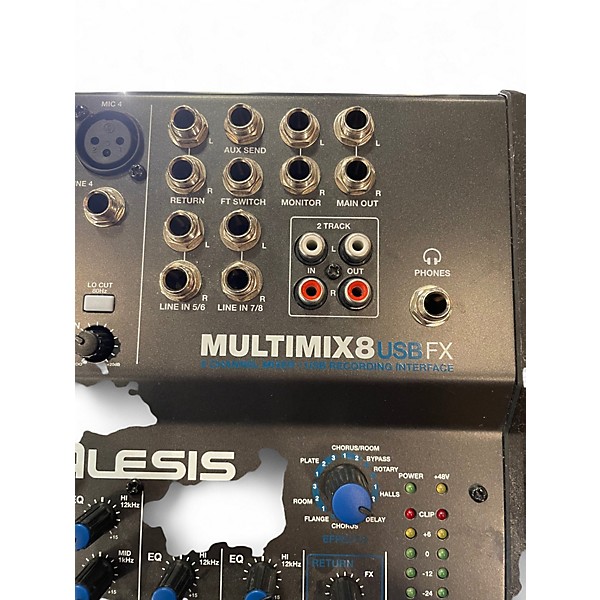 Used Alesis MultiMix 8 USB 8-Channel Unpowered Mixer