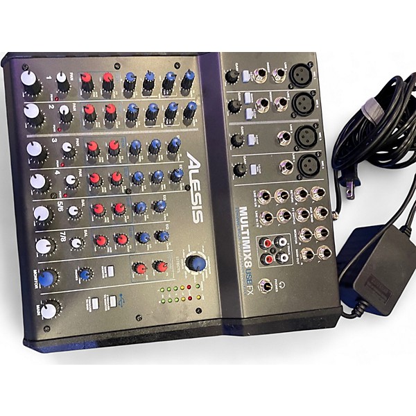Used Alesis MultiMix 8 USB 8-Channel Unpowered Mixer