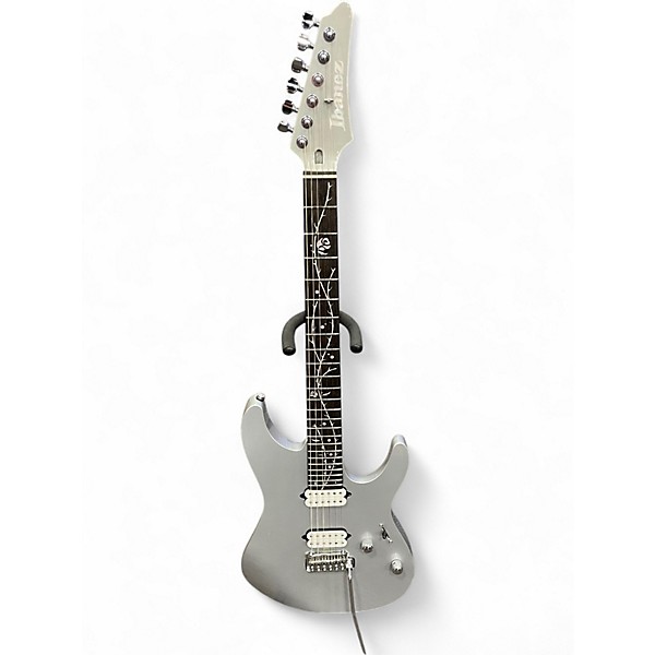 Used Ibanez TOD10 TIM HENSON Silver Solid Body Electric Guitar