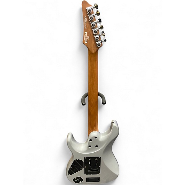 Used Ibanez TOD10 TIM HENSON Silver Solid Body Electric Guitar