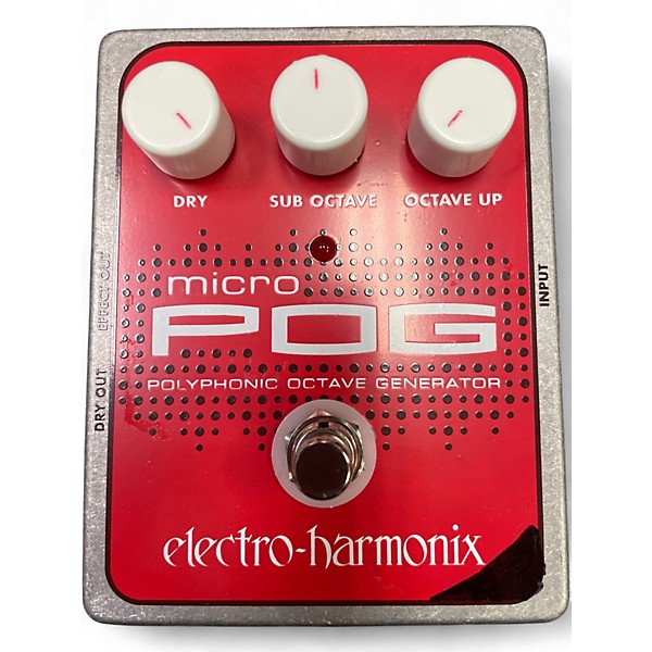 Used Electro-Harmonix Micro Pog Polyphonic Octave Generator Effect Pedal