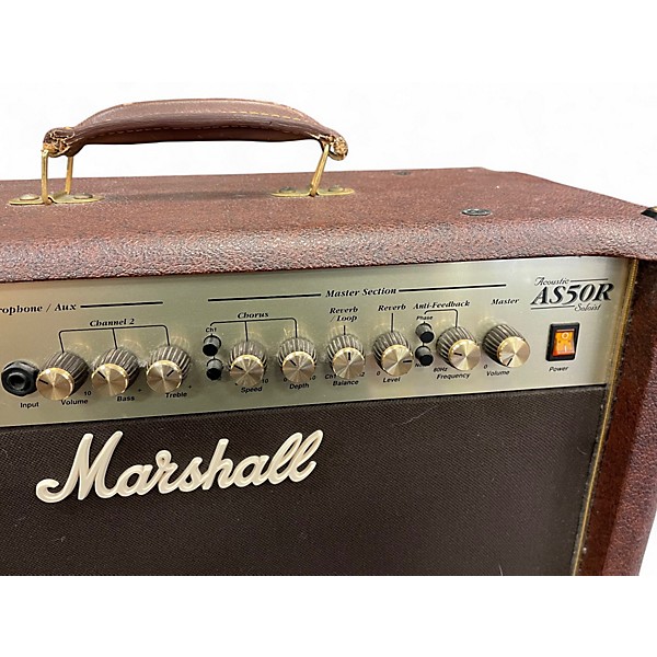 Used Marshall AS50R 50W 2X8 Acoustic Guitar Combo Amp