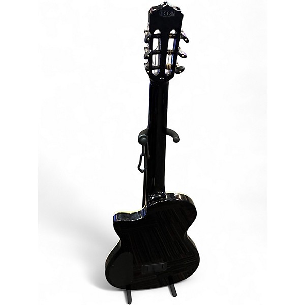 Used Cordoba Stage Nylon Trans Black Classical Acoustic Electric Guitar
