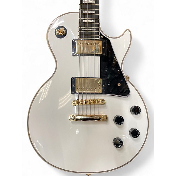Used Epiphone Les Paul Custom WHITE Solid Body Electric Guitar