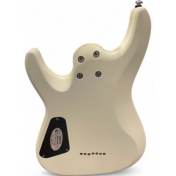 Used Schecter Guitar Research C-7 White Solid Body Electric Guitar