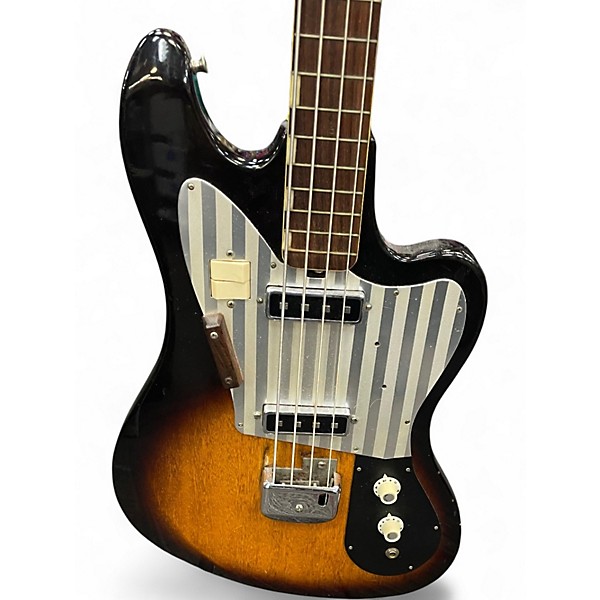 Used Silvertone 1438 2 Color Sunburst Electric Bass Guitar
