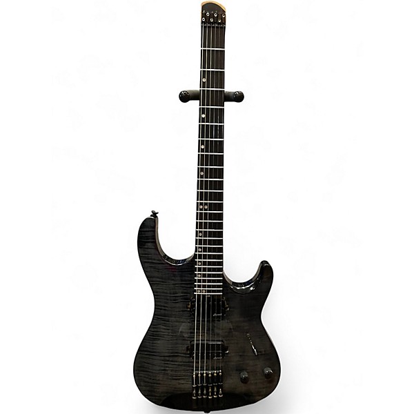 Used Harley Benton DULLAHAN Trans Black Solid Body Electric Guitar