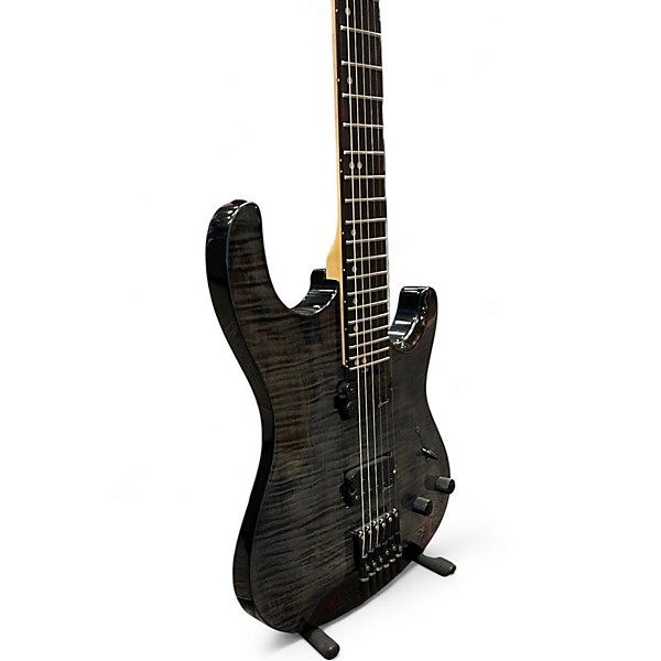 Used Harley Benton DULLAHAN Trans Black Solid Body Electric Guitar