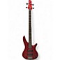 Used Fender  SQUIER Candy Apple Red Electric Bass Guitar thumbnail