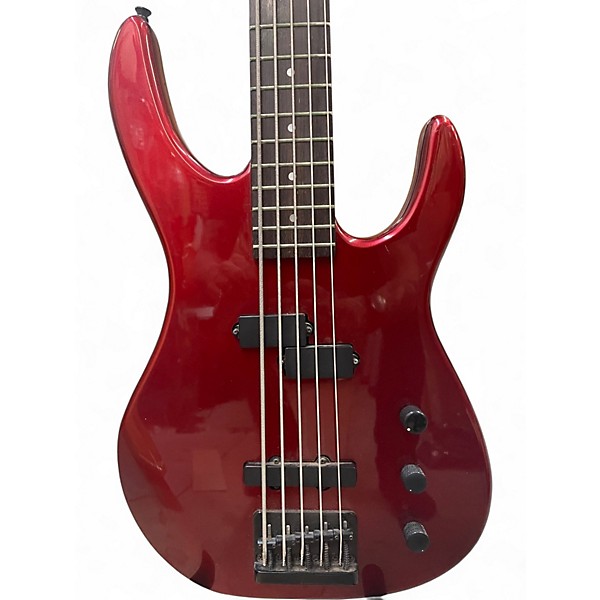 Used Fender  SQUIER Candy Apple Red Electric Bass Guitar