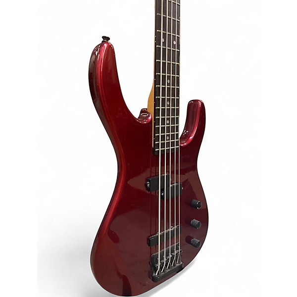 Used Fender  SQUIER Candy Apple Red Electric Bass Guitar