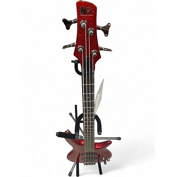Used Ibanez SR300 RED SPARK Electric Bass Guitar