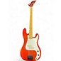 Used Phantom DPBBCARM Trans Crimson Red Electric Bass Guitar thumbnail