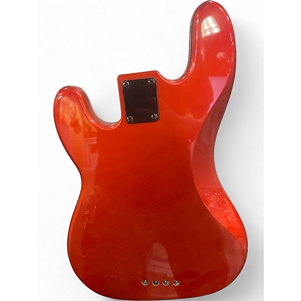 Used Phantom DPBBCARM Trans Crimson Red Electric Bass Guitar