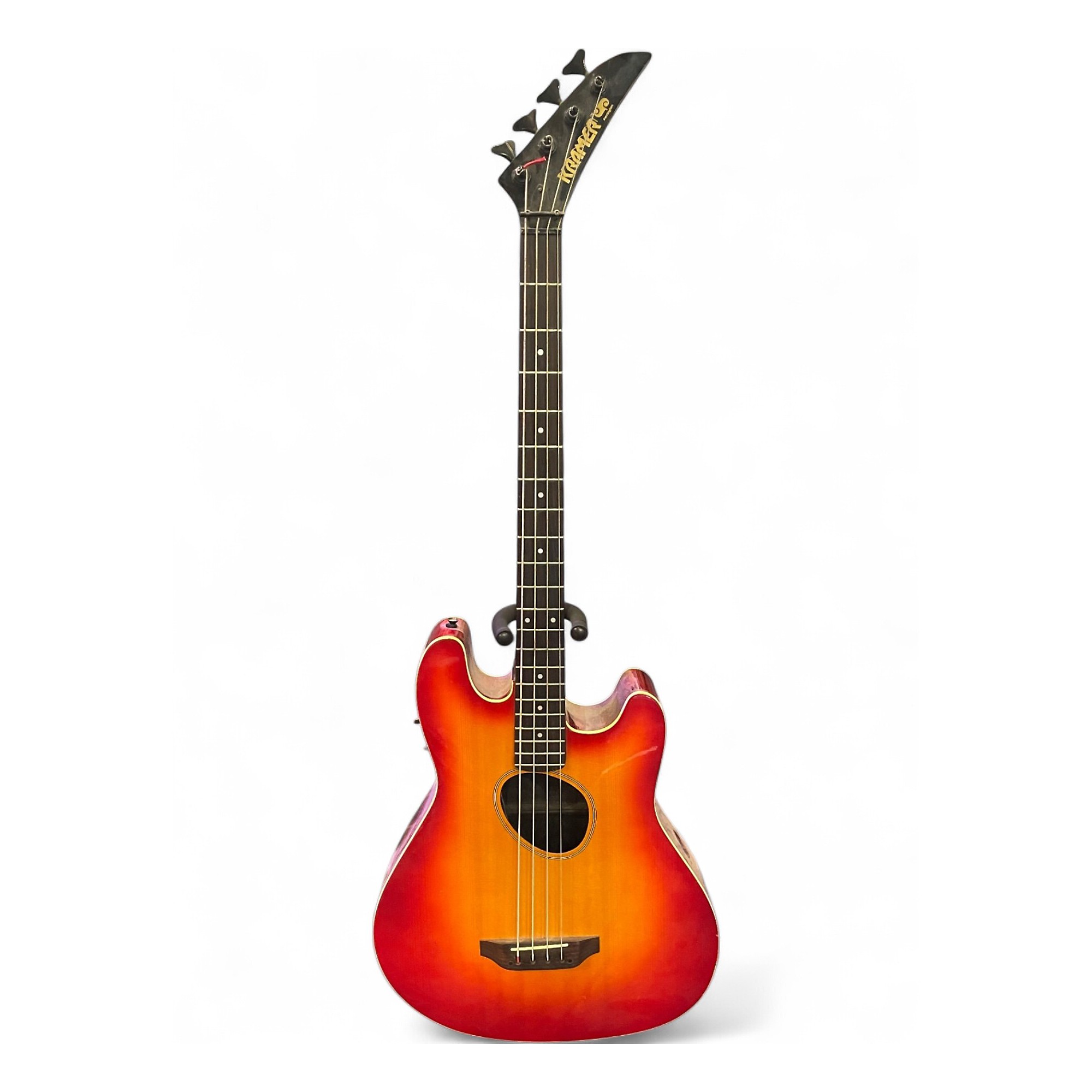 Used Kramer FERRINGTON 2 Color Sunburst Acoustic Bass Guitar 2