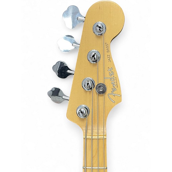 Used 2004 Fender American Standard Jazz Bass Black Electric Bass Guitar