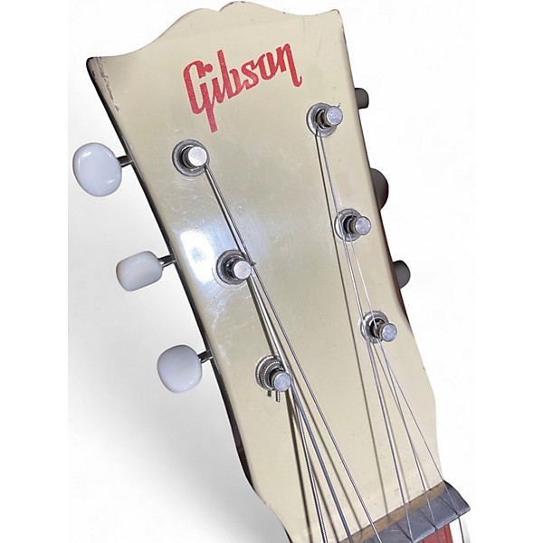 Vintage 1950s Gibson BR-9 WHITE Solid Body Electric Guitar